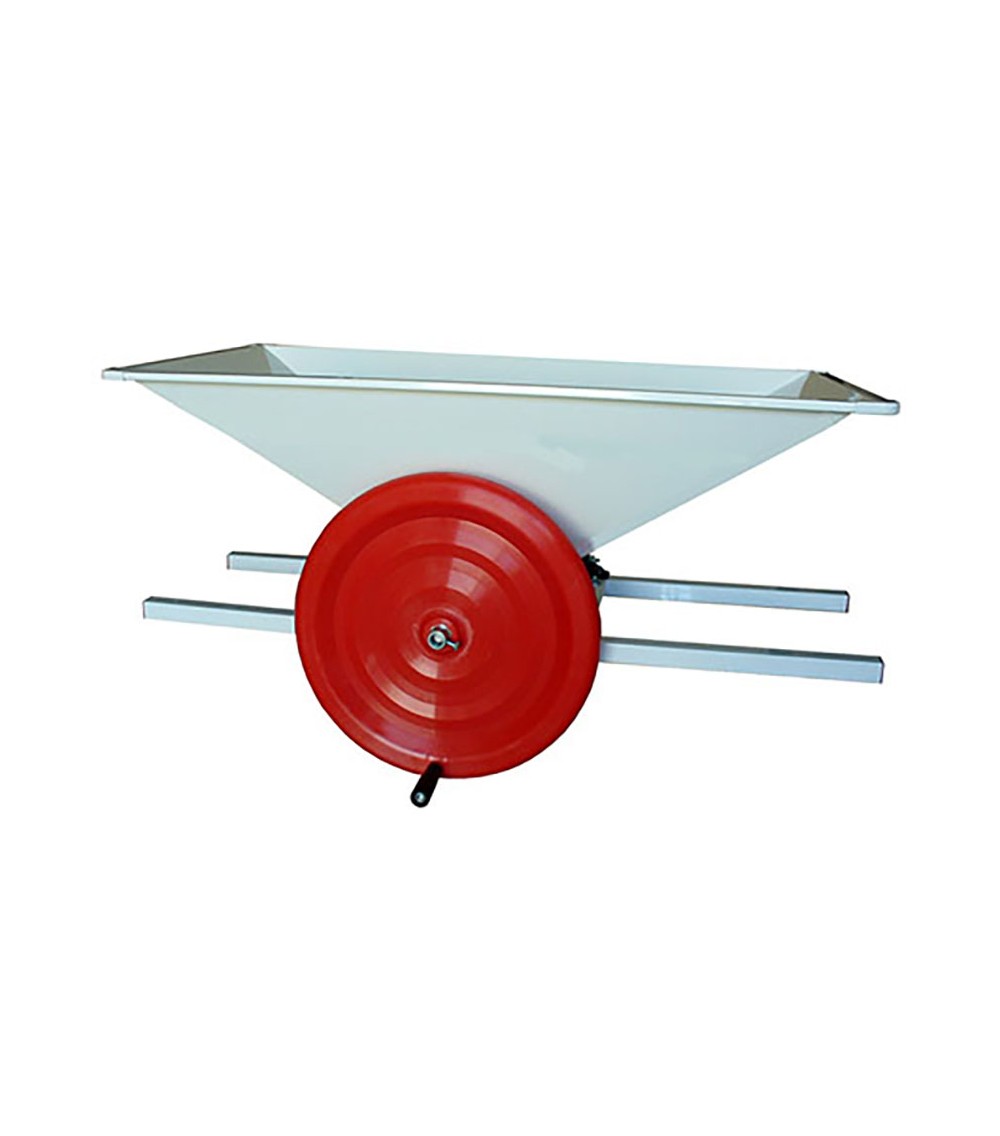 Pigiatrice a Mano tramoggia in lamiera smaltata 200-450 Kg / h Pigiatrice a Mano tramoggia in lamiera smaltata 200-450 Kg / h