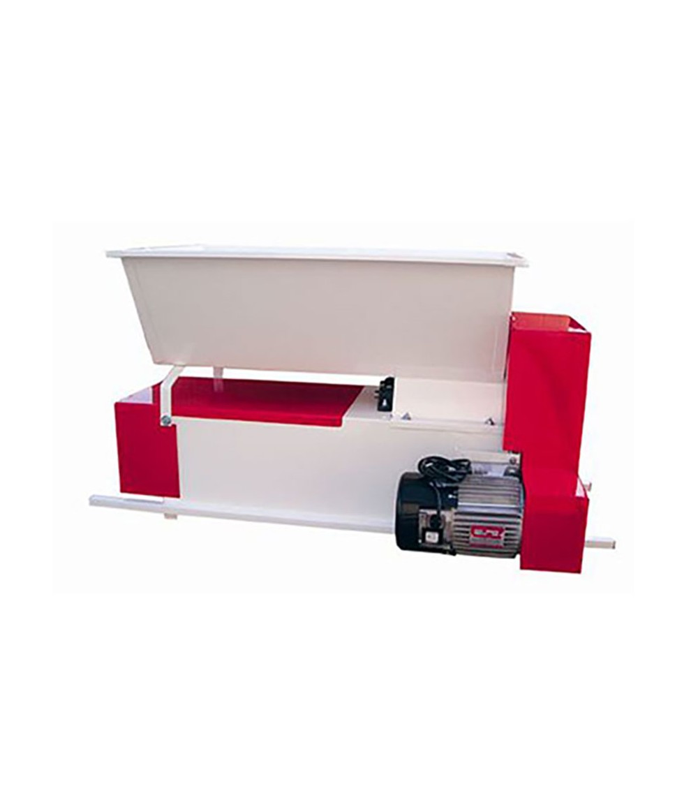 Pigiadiraspatrice a rulli in alluminio con tramoggia in lamiera smaltata con coclea 1600-1800 kg/h Pigiadiraspatrice a rulli in alluminio con tramoggia in lamiera smaltata con coclea 1600-1800 kg/h