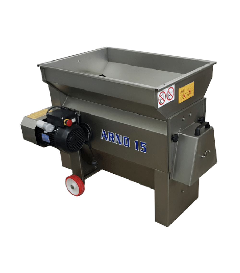 Diraspatrice Inox a motore con pompa centrifuga per travaso 3800 kg/h