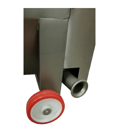 Diraspatrice Inox a motore con pompa centrifuga per travaso 3800 kg/h