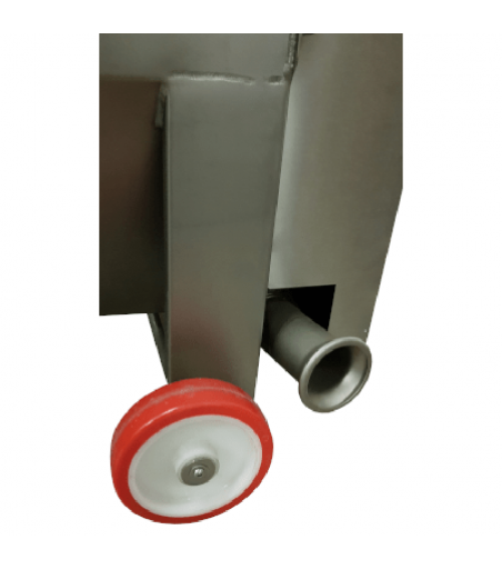 Diraspatrice Inox a motore con pompa centrifuga per travaso 3800 kg/h