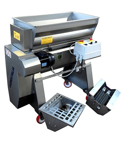 Diraspa-pigiatrice semi-centrifuga inox Monofase 2000-4000 Kg/h