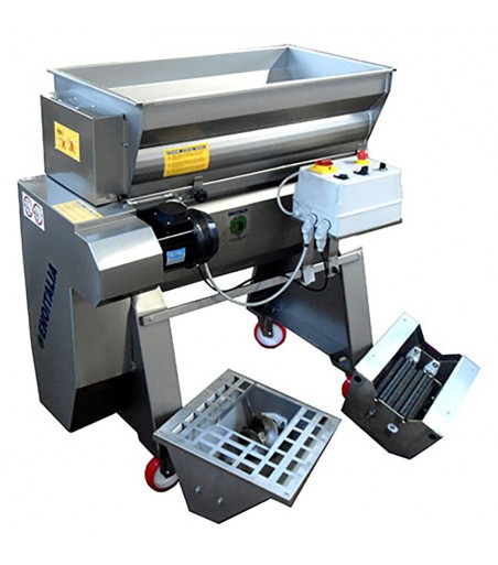 Diraspa-pigiatrice semi-centrifuga inox Trifase 2000-4000 Kg/h