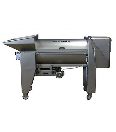 Diraspa-pigiatrice inox con unità di frantumazione 12000-17000 kg/h