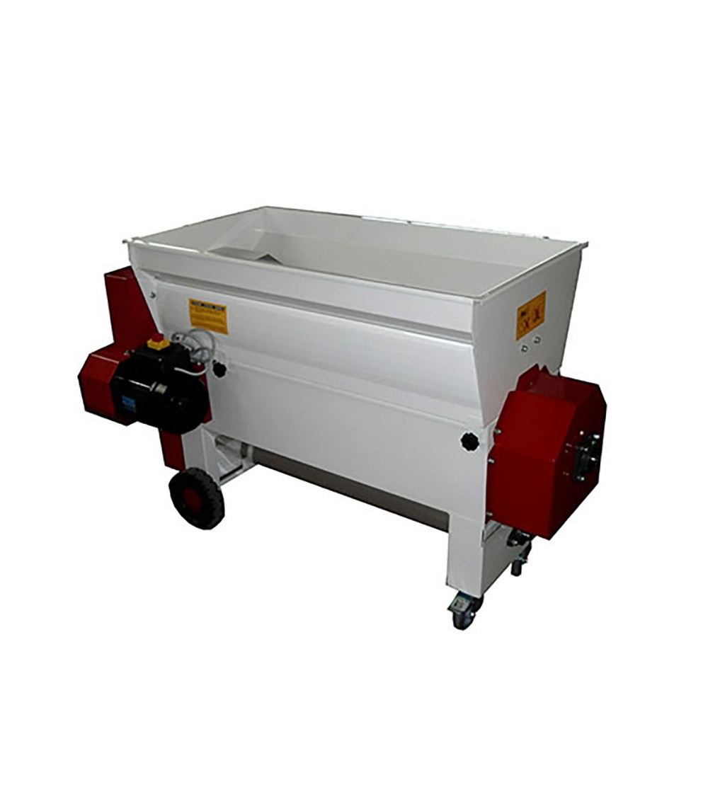 DIRASPATRICE CENTRIFUGA in lamiera smaltata, completa di cassonetto 4500-5500 Kg/h DIRASPATRICE CENTRIFUGA in lamiera smaltata, completa di cassonetto 4500-5500 Kg/h