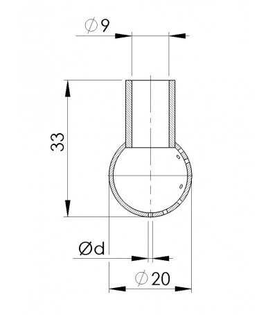 Sfera di lavaggio 20D diametro 1 mm
