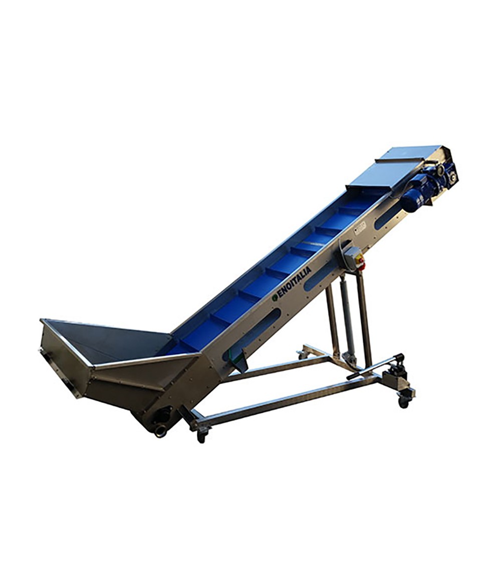 ELEVATORE A NASTRO inox 2-10 Ton/h - Lungh. 3500 mm, Largh. 450 mm ELEVATORE A NASTRO inox 2-10 Ton/h - Lungh. 3500 mm, Largh. 450 mm