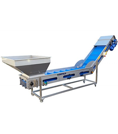 Nastro di selezione e carico inox 2-10 Ton/h - Lungh. 3000 mm