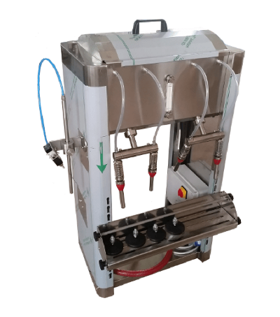 RIEMPITRICE A GRAVITAZIONE 4 BECCHELLI da banco 670 LT/H