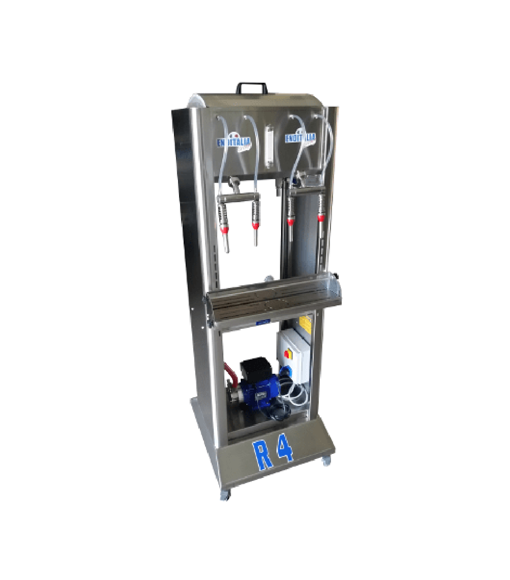 Riempitrice a gravitazione carrellata 4 BECCHELLI 670 lt/h