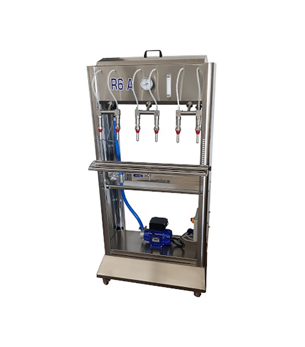 Riempitrici a Gravitazione 6 BECCHELLI con carrello 980 lt/h Riempitrici a Gravitazione 6 BECCHELLI con carrello 980 lt/h