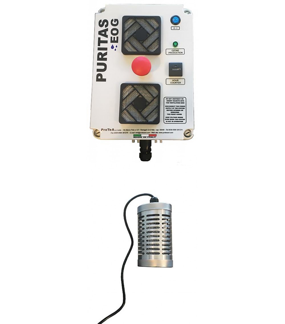 SISTEMA COMPATTO PER LA PRODUZIONE DI  ACQUA OZONIZZATA IN SERBATOIO