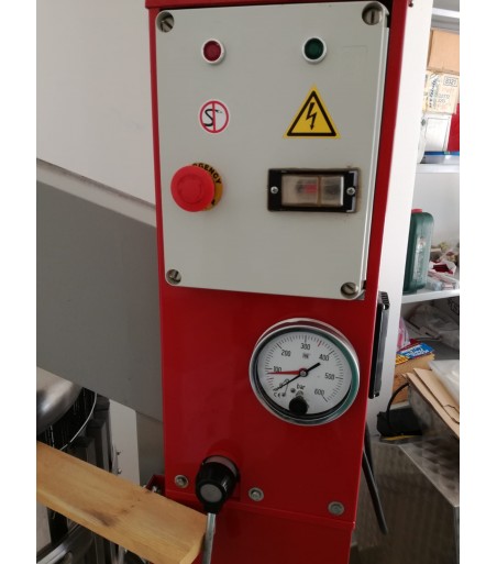 Pressa ad arco idraulica elettrica diam 50 con gabbia INOX