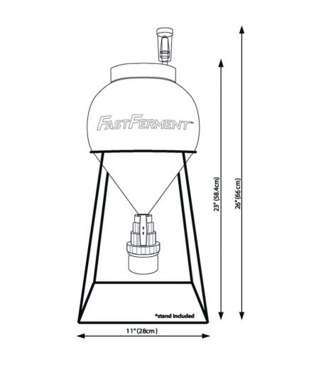 Fermentatore plastica conico 11 litri