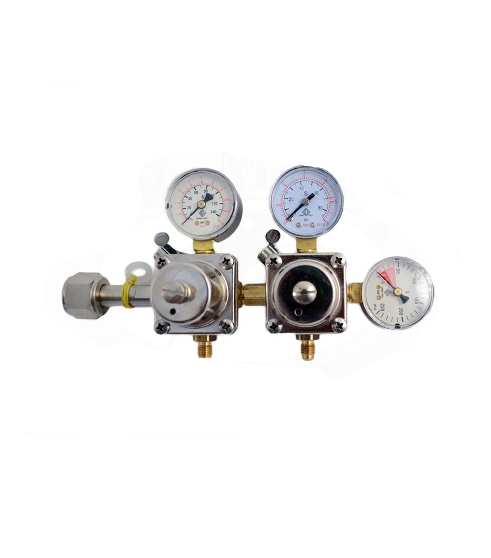 Riduttore di pressione per CO2 a due vie Riduttore di pressione per CO2 a due vie