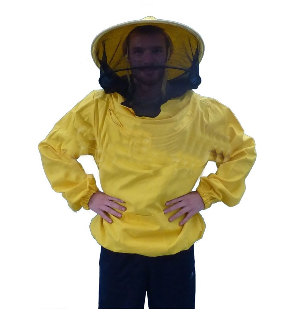 MASCHERA rotonda in velo di tulle con camiciotto