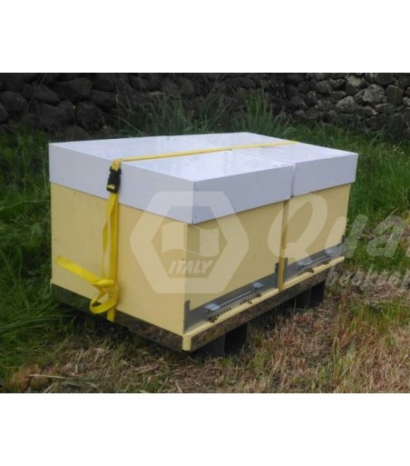 BANCALE porta arnie in acciaio inox - per 2 arnie a cubo -