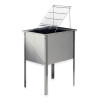 BANCO in acciaio inox per disopercolare cm. 56x51x42 BANCO in acciaio inox per disopercolare cm. 56x51x42