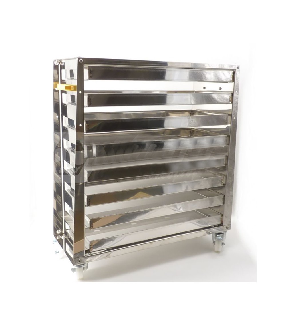 CARRELLO porta vassoi polline