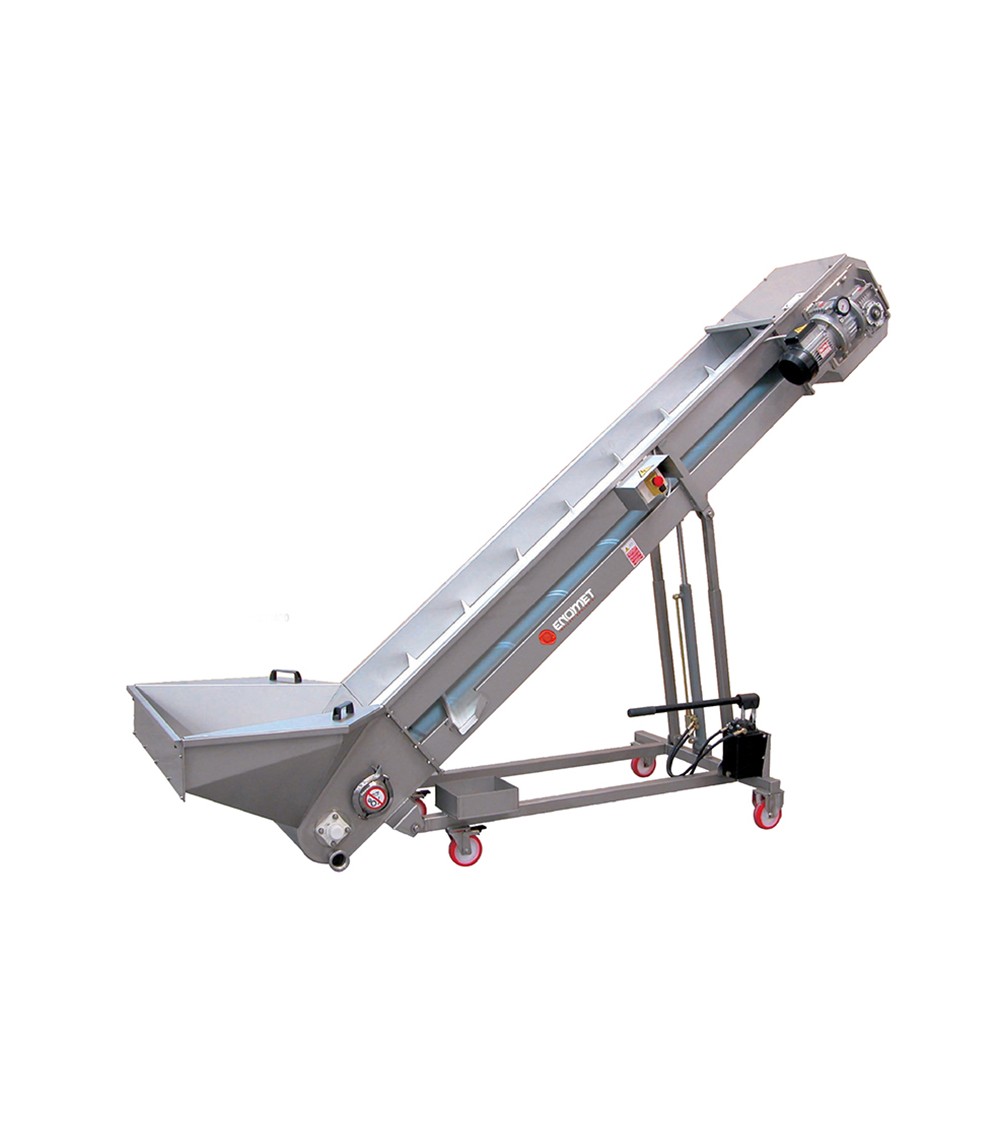 Nastro elevatore 20-100 Hl/h - L. 2000 mm. H. 1220 mm. Nastro elevatore 20-100 Hl/h - L. 2000 mm. H. 1220 mm.