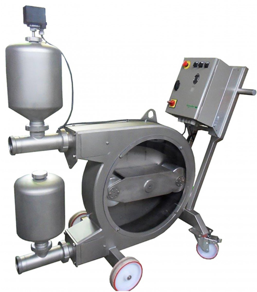 POMPA PERISTALTICA CON TRAMOGGIA Portata Uva Intera: 15-75 Hl/h