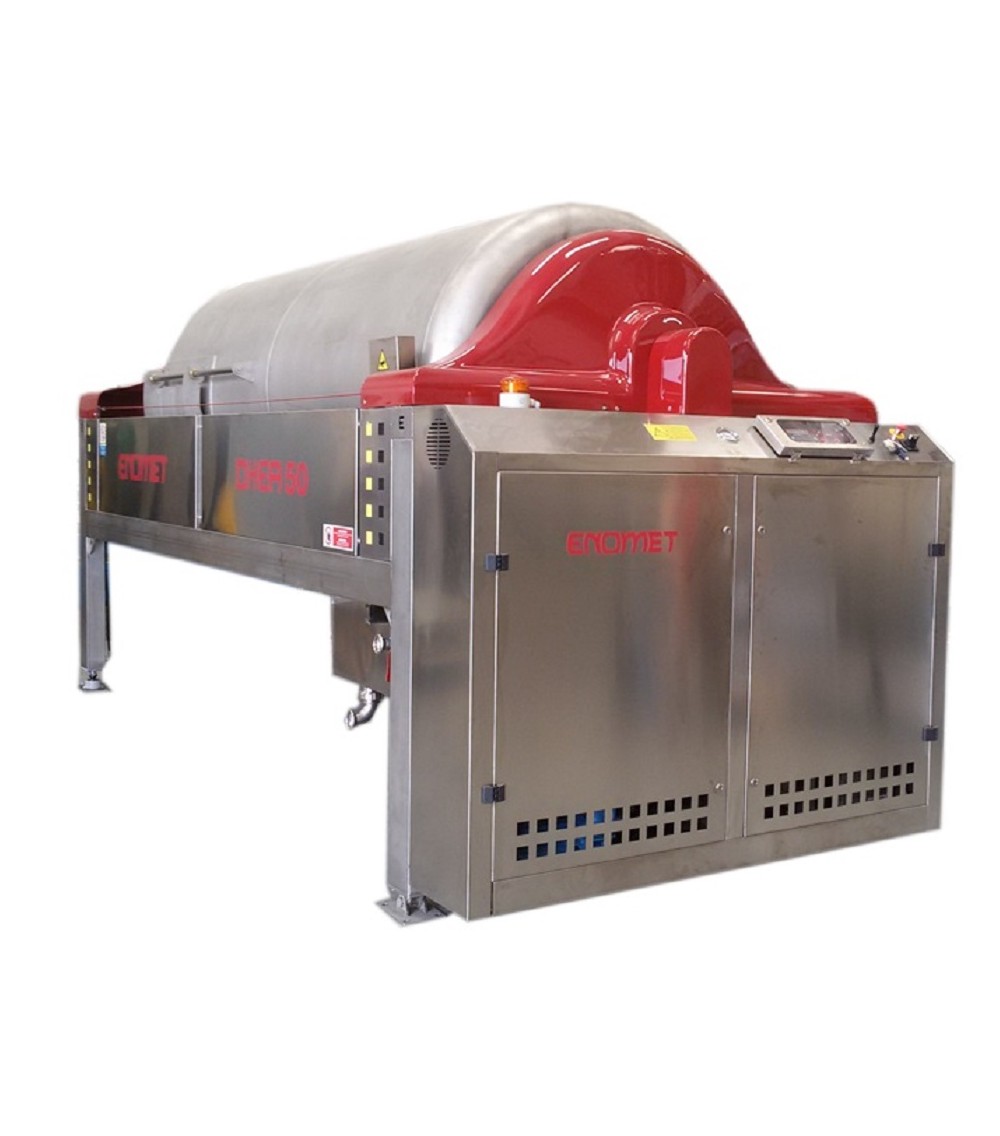 PRESSA APERTA A MEMBRANA CENTRALE ELASTICA - Uva intera porta/assiale: 10500-22000 Kg