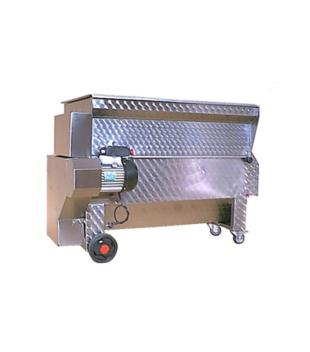 Pigiadiraspatrice Ferro semicentrifuga con rulli pigiatori in gomma 5000-6000 Kg/ora Pigiadiraspatrice Ferro semicentrifuga con rulli pigiatori in gomma 5000-6000 Kg/ora