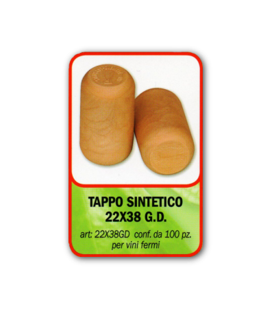 Tappo a raso sintetico 23x38 (100 pz)