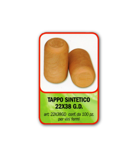 Tappo a raso sintetico 23x38 (100 pz)