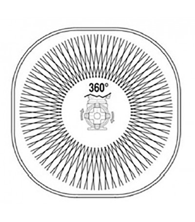SFERA per LAVAGGIO ROTATIVA a 4 ugelli G1/2M fino a 2000mm di diametro
