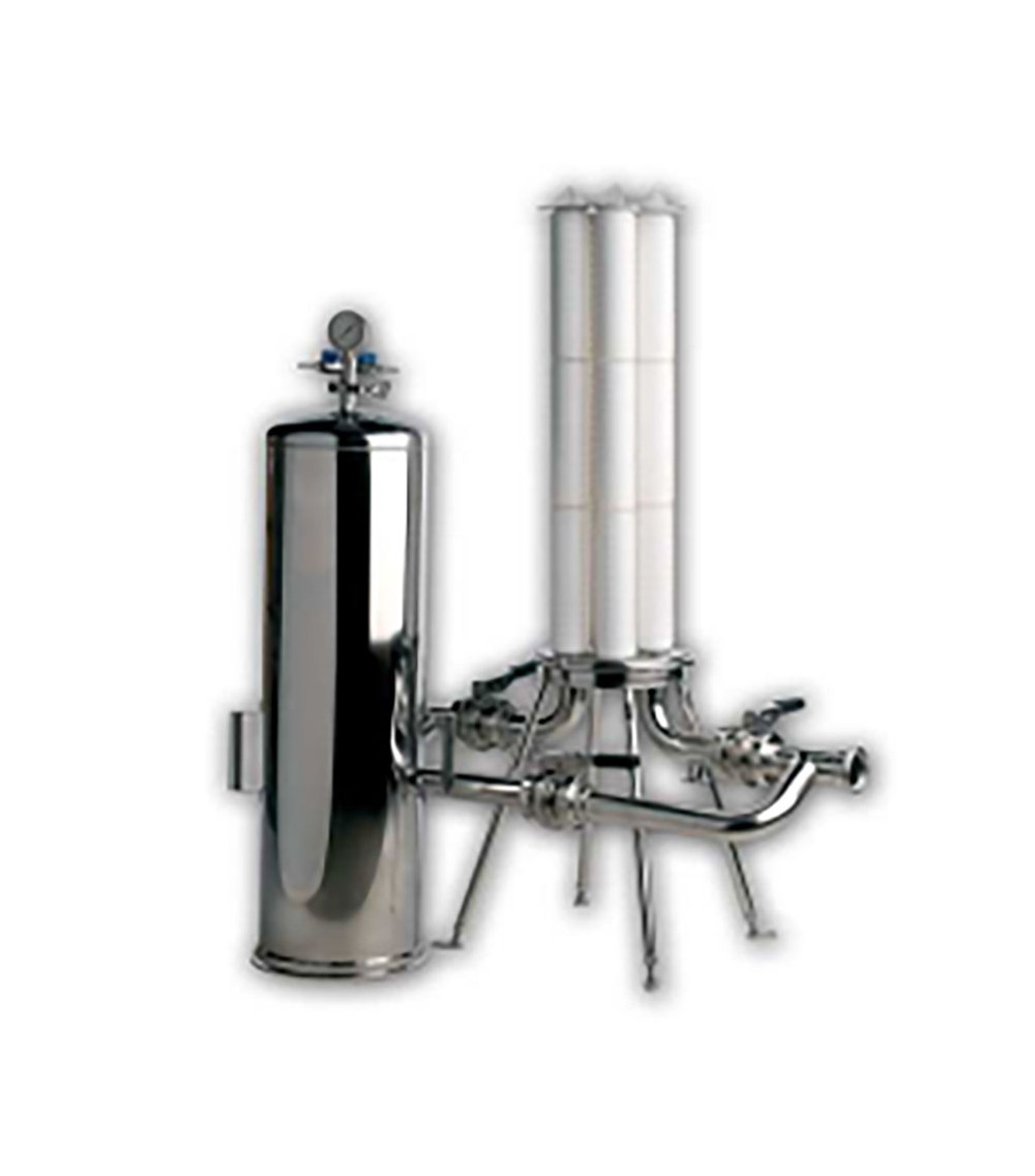 Housing a 24 cartucce - H 500 mm - inox Aisi 316 Housing a 24 cartucce - H 500 mm - inox Aisi 316