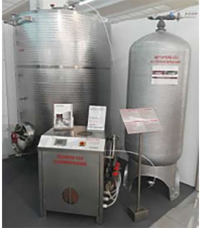 IMPIANTO PER IL RECUPERO DELL’ANIDRIDE CARBONICA DI FERMENTAZIONE