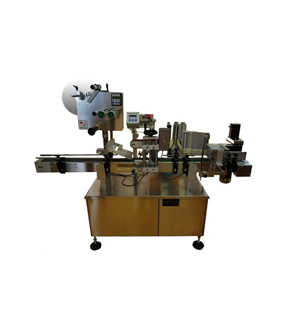 Sistema di etichettatura monotesta adatto all’etichettatura di flaconi cilindrici 60 pz/m Sistema di etichettatura monotesta adatto all’etichettatura di flaconi cilindrici 60 pz/m