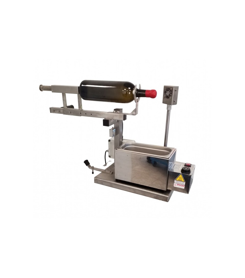 Macchina sigillatrice ceralacca/gommalacca semiautomatica 1 posto con CARRELLO e ventola di raffreddamento Macchina sigillatrice ceralacca/gommalacca semiautomatica 1 posto con CARRELLO e ventola di raffreddamento