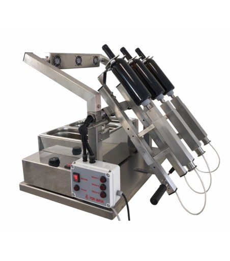 Macchina per ceralacca e gommalacca su bottiglie | Diam 130 mm – Fornello 15 L