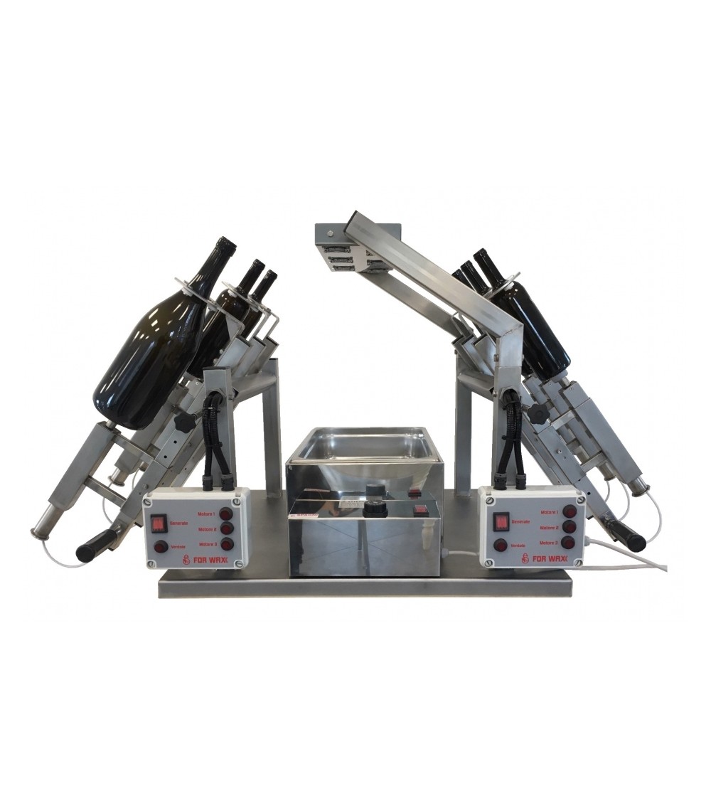 Macchina sigillatrice ceralacca/gommalacca semiautomatica 6 posti Con CARRELLO RAFFREDDAMENTO PNEUMATICO con ugelli aria Macchina sigillatrice ceralacca/gommalacca semiautomatica 6 posti Con CARRELLO RAFFREDDAMENTO PNEUMATICO con ugelli aria