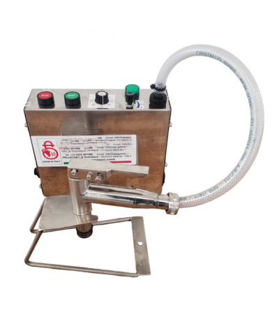 Riempitrice Semiautomatica per Liquidi e Bag in Box a Volume Prestabilito