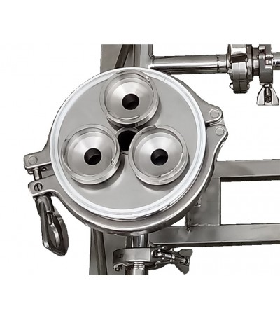 PORTAFILTRO housing tripla campana A TRE CARTUCCE acciaio inox aisi 304 da 30"