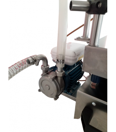 Riempitrice a peso per olio - prod.300lt/h, max 30kg carrello inox