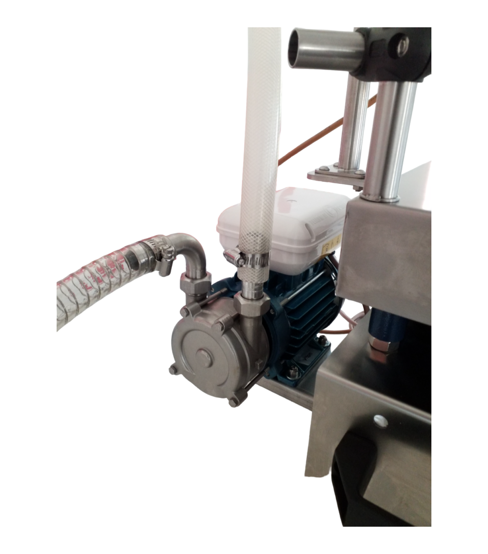 Riempitrice a peso per olio - prod.300lt/h, max 30kg carrello inox Riempitrice a peso per olio - prod.300lt/h, max 30kg carrello inox