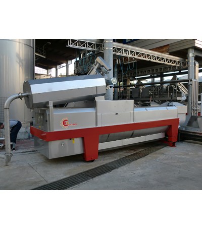 PRESSA CONTINUA PER ESAURIMENTO - Produzione oraria: 20/25 t