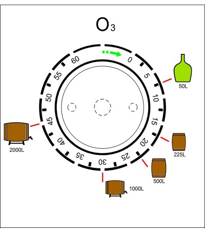 Generatore di Ozono gassoso per barriques e botti fino a 20-25 hl