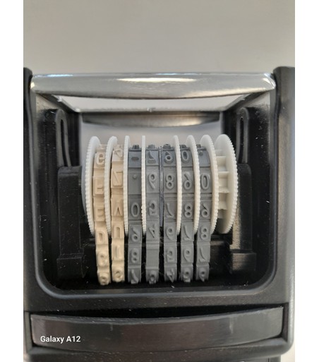 Timbro alfanumerico automatico auto inchiostrante