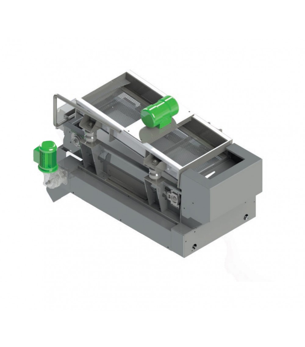 RULLIERA con vibratore e nastro 3000 Kg/h