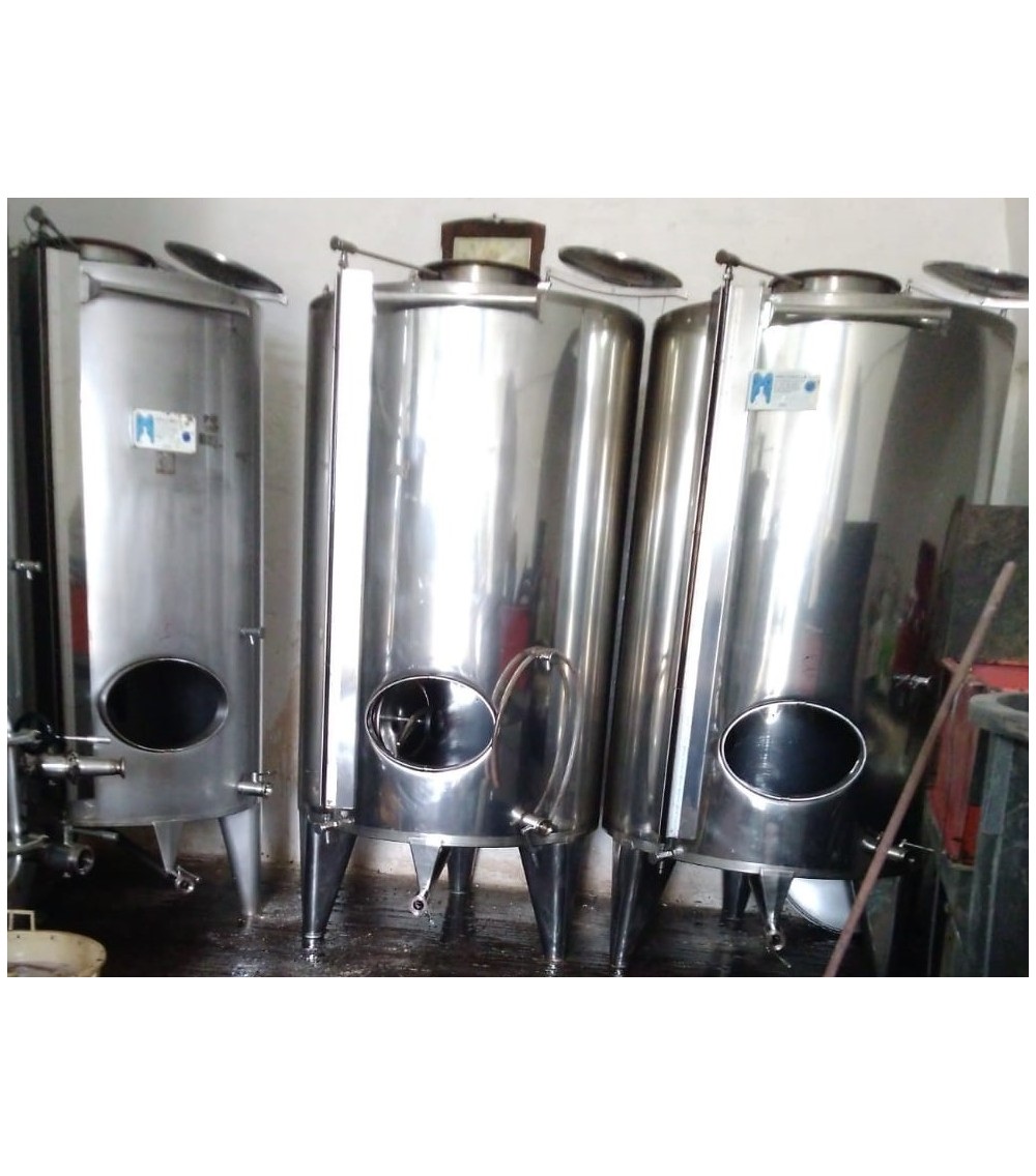 Serbatoi inox usati - chiusura cantina - 5 - 7 - 10 - 15 - 20 - 25 - 50 HL