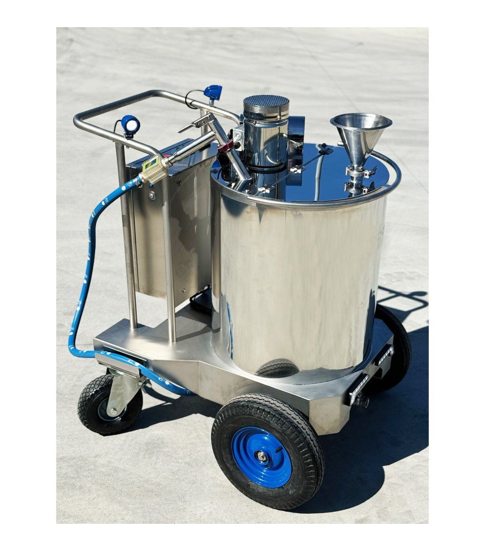 Carrello di distribuzione latte per vitelli RISCALDAMENTO E MISCELAZIONE 100 litri Carrello di distribuzione latte per vitelli RISCALDAMENTO E MISCELAZIONE 100 litri