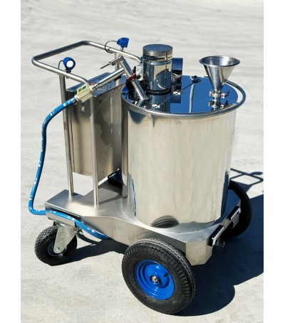 Carrello di distribuzione latte per vitelli RISCALDAMENTO E MISCELAZIONE 160 litri