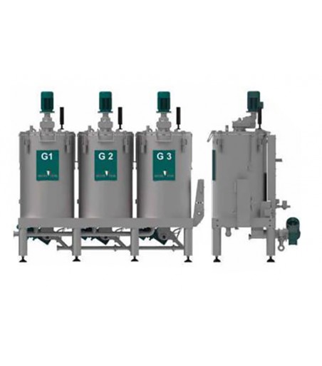 GRUPPO QUADRUPLA GRAMOLA 500 + 500 + 500 + 500 KG / ORA