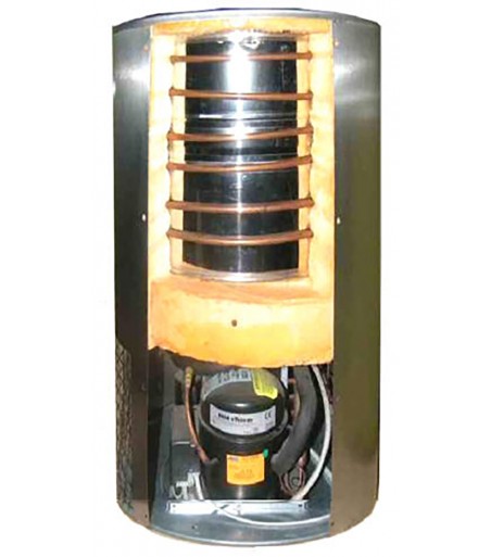 Serbatoio refrigerato (solo freddo) con coperchio, fondo cono 60°, 50 Lt