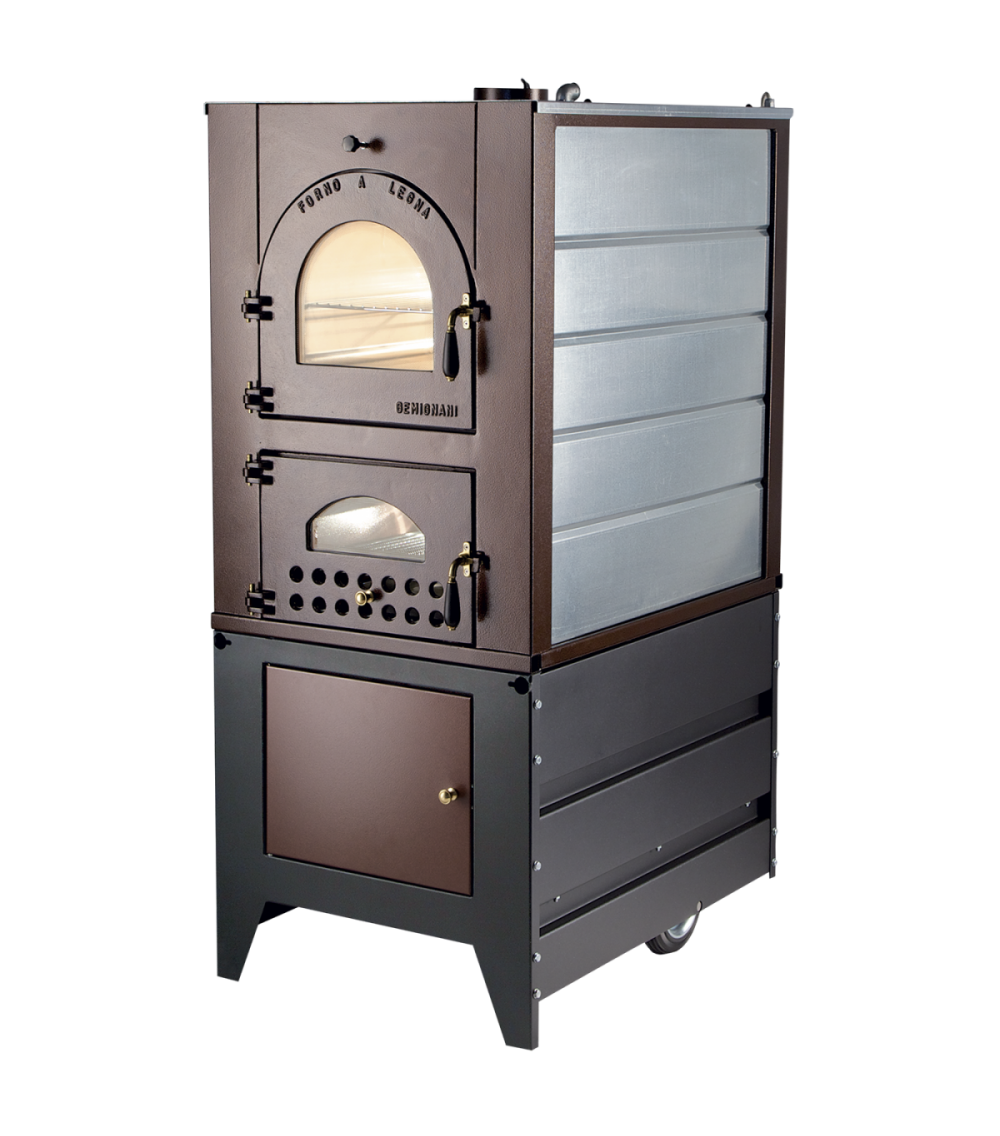 Forno a legna a fuoco indiretto camera di cottura CM 43×61 - Strumentazione da remoto